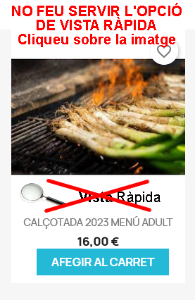 Calçotada Menú Adults